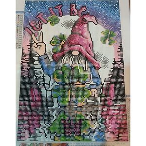 Finished 5D Diamond Art Painting Wall Art Let It Be Nomb With 4 Leaf Clover